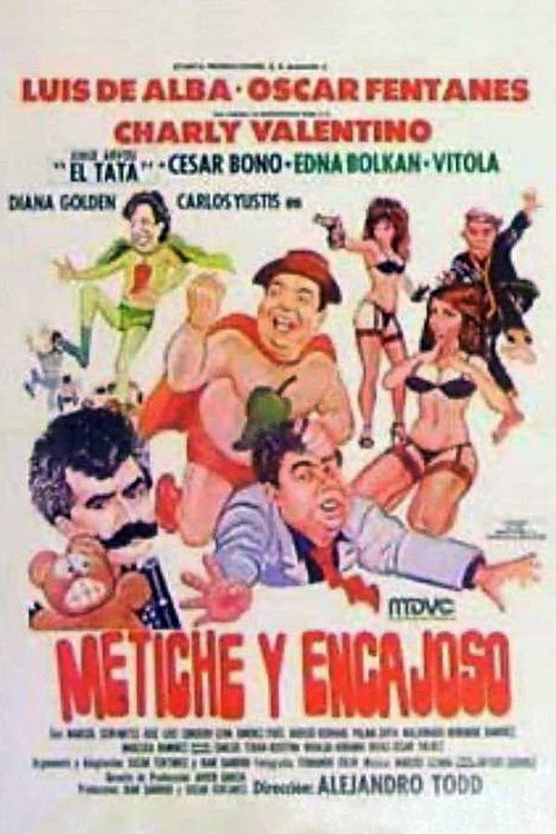 Movie poster for Metiche y encajoso (1989)