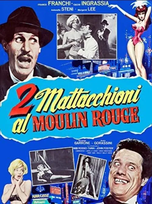 Movie poster for 2 mattacchioni al Moulin Rouge (1964)