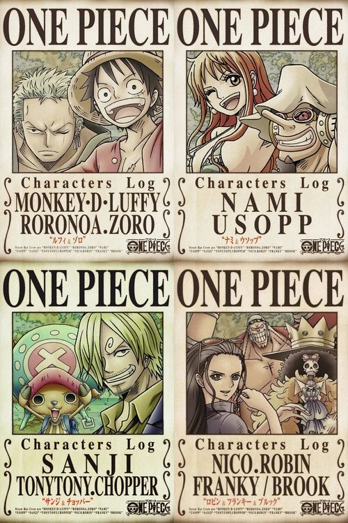 One Piece Characters Log poster