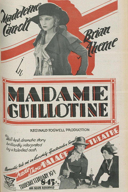 Movie poster for Madame Guillotine (1931)
