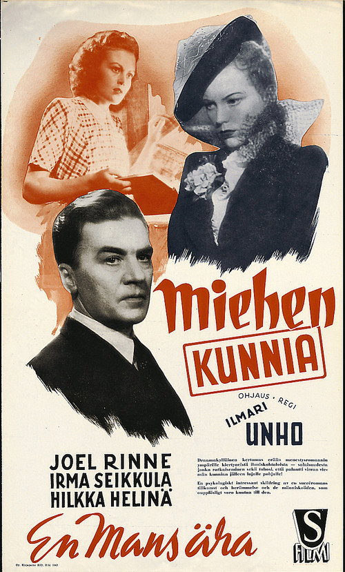 Movie poster for Miehen kunnia (1943)