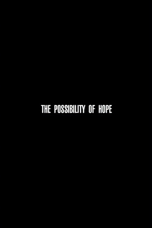 Movie poster for The Possibility of Hope (2007)
