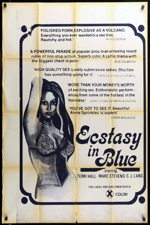 Movie poster for Ecstasy in Blue (1976)