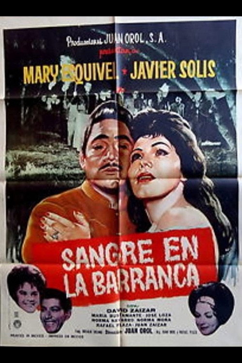Movie poster for Sangre en la barranca (1963)