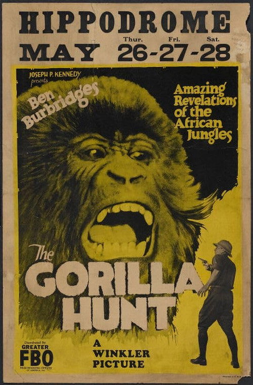 Movie poster for The Gorilla Hunt (1926)