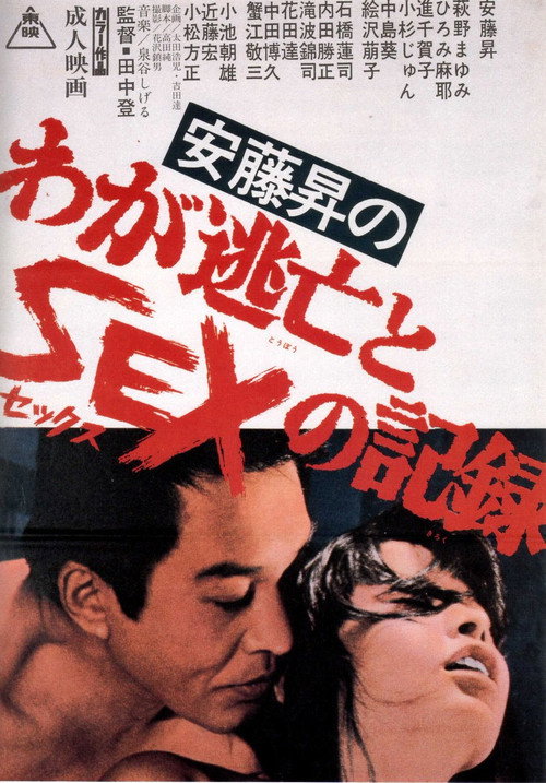 Movie poster for Noboru Ando's Chronicle of Fugitive Days and Sex (1976)