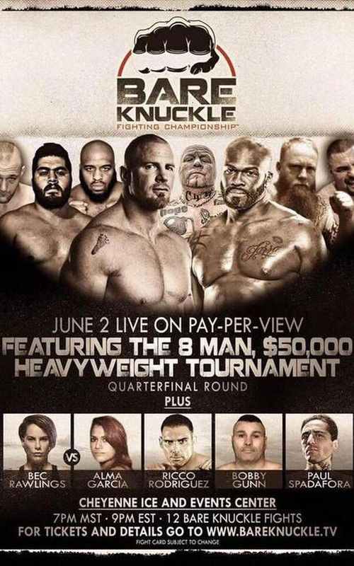 Movie poster for Bare Knuckle Fighting Championship 1 (2018)