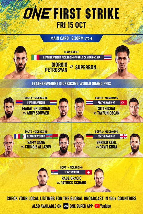 Movie poster for One Championship: First Strike (2021)