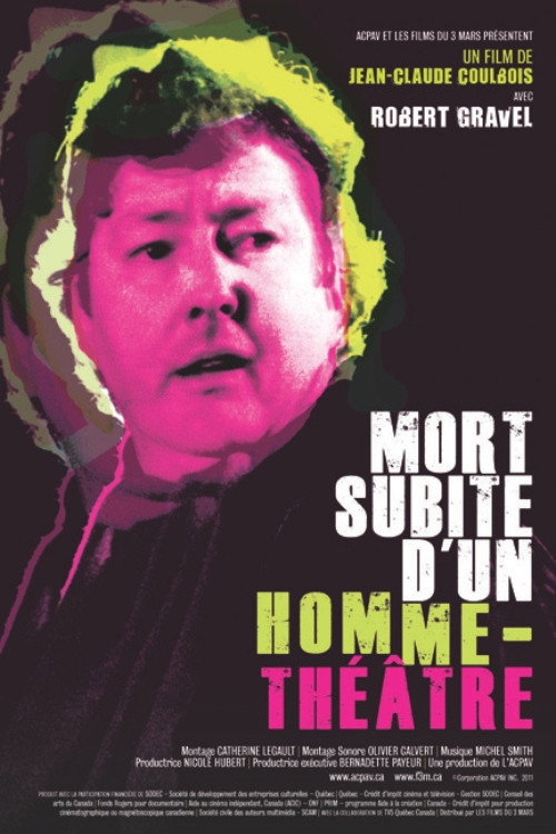 Movie poster for Mort subite d'un homme théâtre (2012)