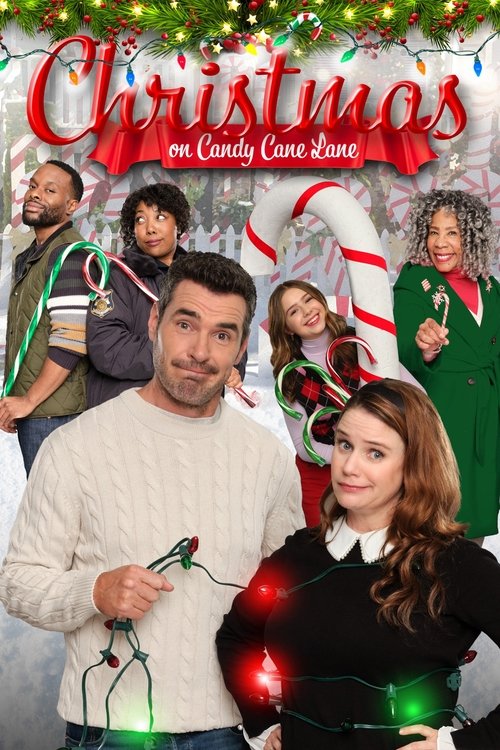 Movie poster for Christmas on Candy Cane Lane (2022)