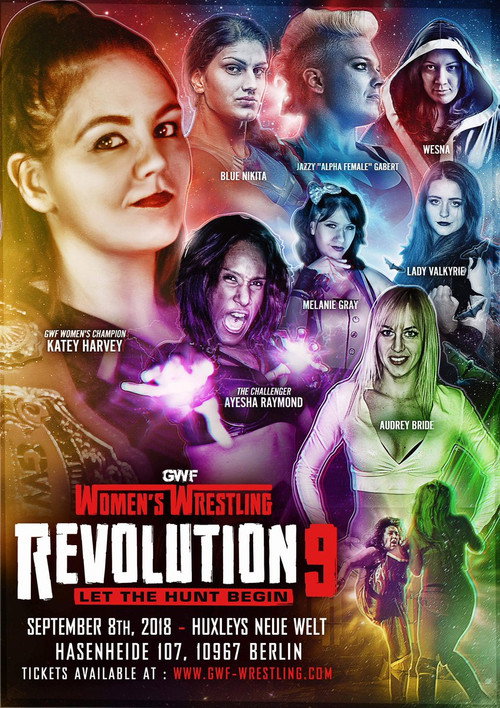 Movie poster for GWF Women's Wrestling Revolution 9: Let The Hunt Begin (2018)