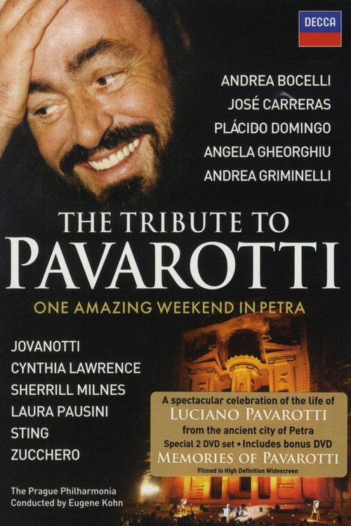 Movie poster for The Tribute to Pavarotti One Amazing Weekend in Petra (2009)