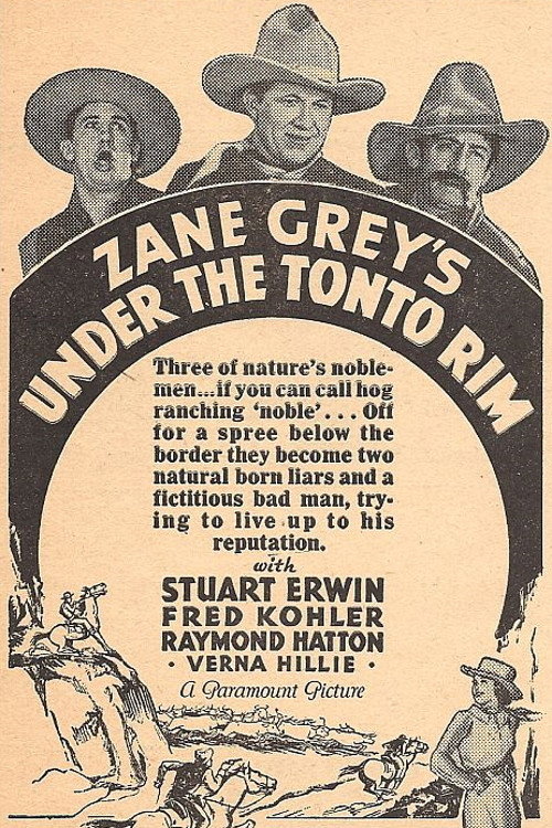 Movie poster for Under the Tonto Rim (1933)