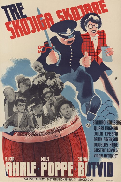 Movie poster for Tre skojiga skojare (1942)