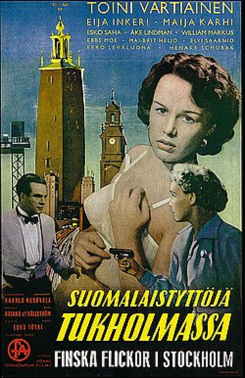 Movie poster for Suomalaistyttöjä Tukholmassa (1952)