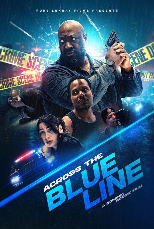 Movie poster for Across the blue line (2025)