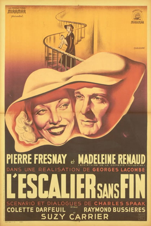 Movie poster for L'Escalier sans fin (1943)