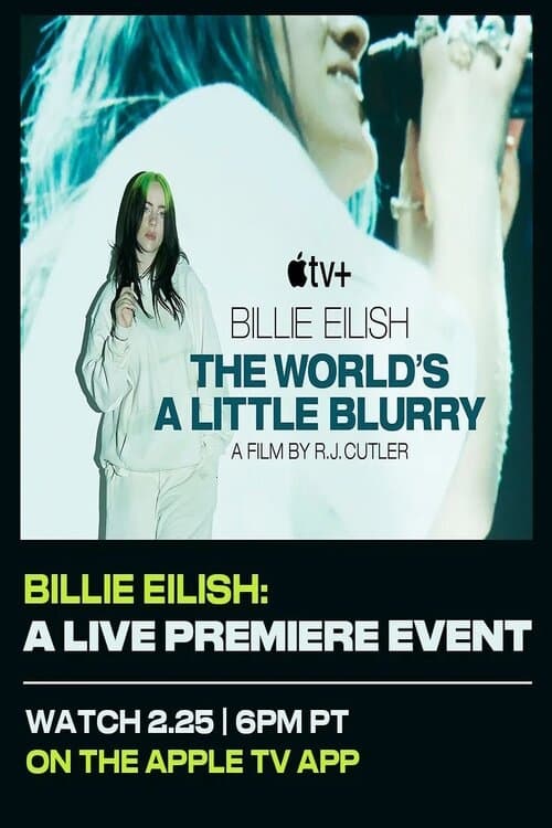 Movie poster for Billie Eilish: The World’s A Little Blurry Live Premiere Event (2021)