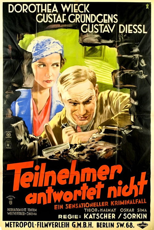Movie poster for Teilnehmer antwortet nicht (1932)
