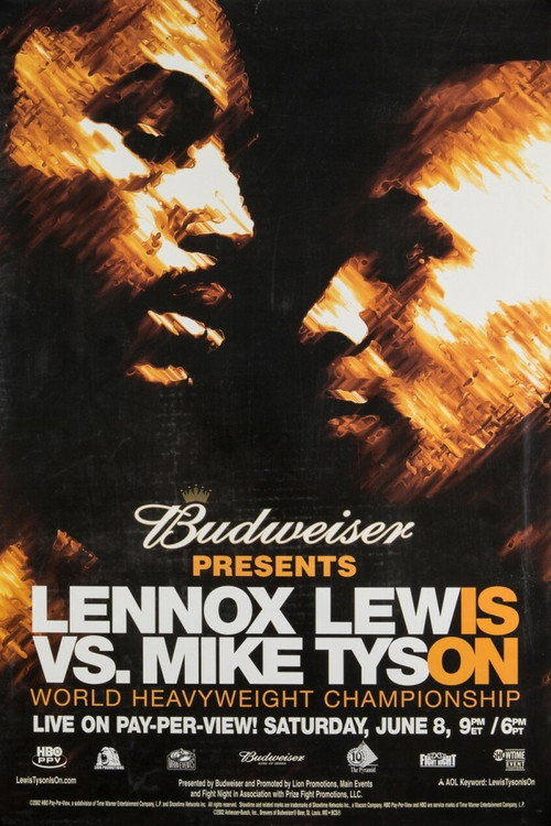Movie poster for Lennox Lewis vs. Mike Tyson (2002)