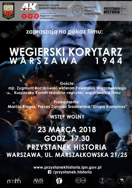 Movie poster for Magyar korridor - Varsó 1944 (2016)