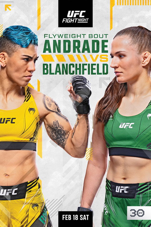 Movie poster for UFC Fight Night 219: Andrade vs. Blanchfield (2023)
