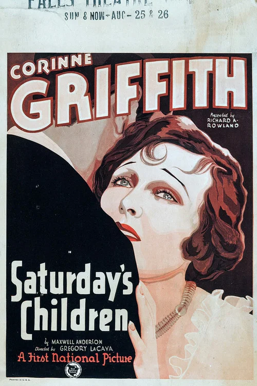Movie poster for Saturday's Children (1929)