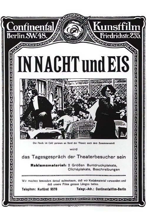 Movie poster for In Night and Ice (1912)