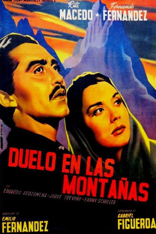 Movie poster for Duelo en las montañas (1950)