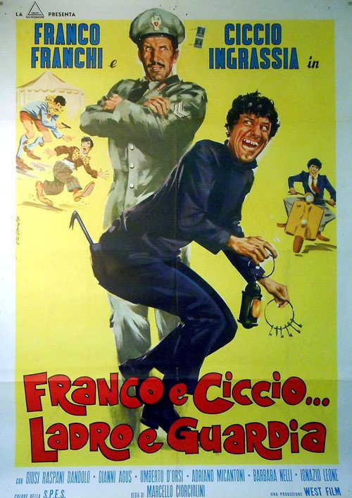 Movie poster for Franco and Ciccio... Robber and Cop (1969)