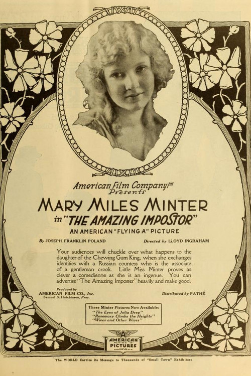 Movie poster for The Amazing Impostor (1919)