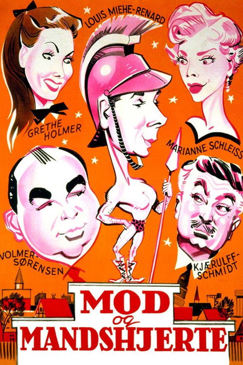 Movie poster for Mod og mandshjerte (1955)