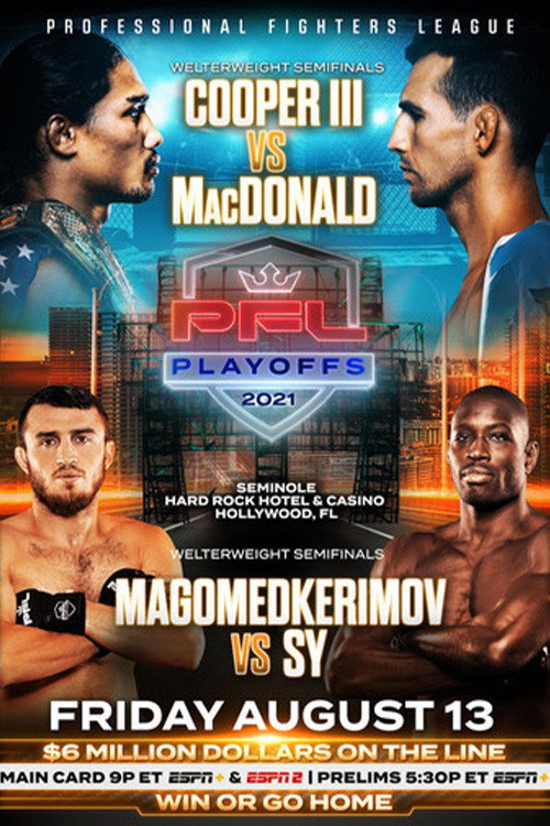 Movie poster for PFL 2021 #7: Playoffs - Cooper III vs MacDonald (2021)