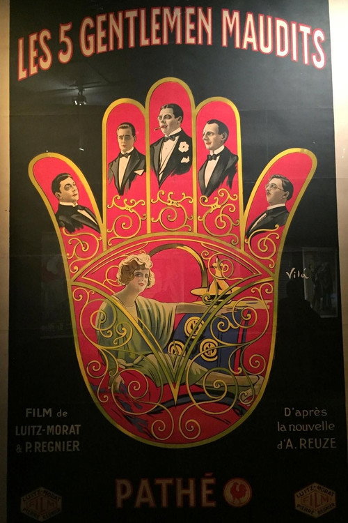 Movie poster for The Five Accursed Gentlemen (1920)