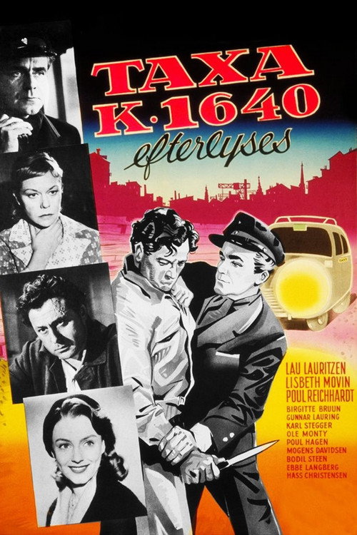 Movie poster for Taxa K-1640 efterlyses (1956)