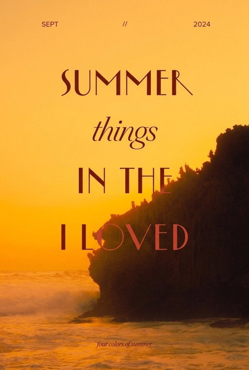 Movie poster for Summer In The Things I loved (2024)