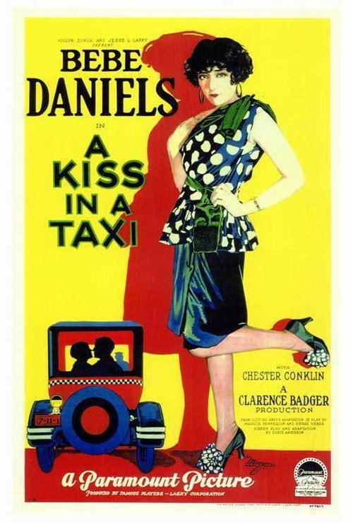 Movie poster for A Kiss in a Taxi (1927)