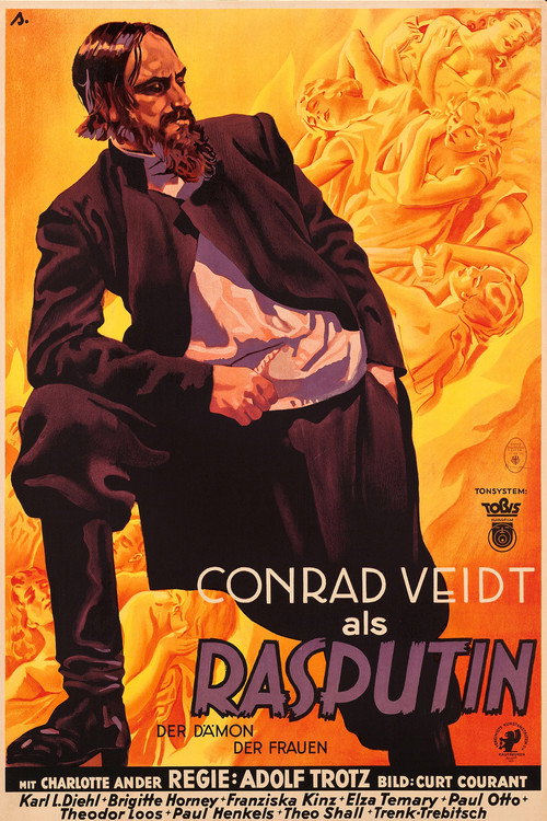 Movie poster for Rasputin, Demon of the Women (1932)
