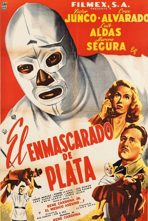 Movie poster for El enmascarado de plata (1954)