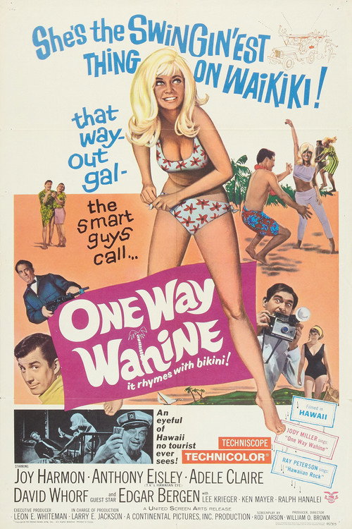 Movie poster for One Way Wahine (1965)