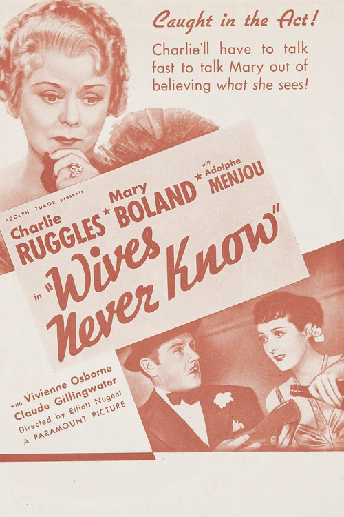 Movie poster for Wives Never Know (1936)