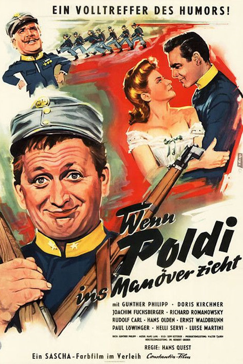 Movie poster for Wenn Poldi ins Manöver zieht (1956)