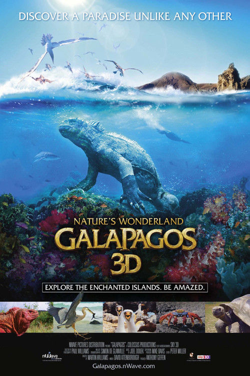 Movie poster for Galapagos 3D: Nature's Wonderland (2014)
