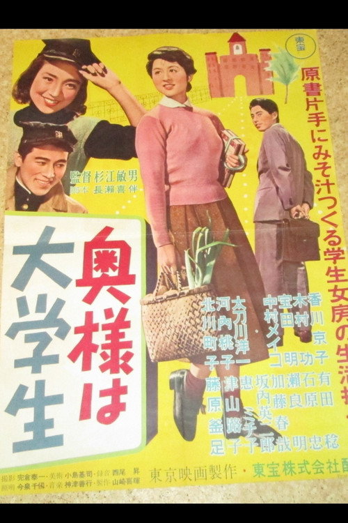 Movie poster for The Wife is a University Student (1956)