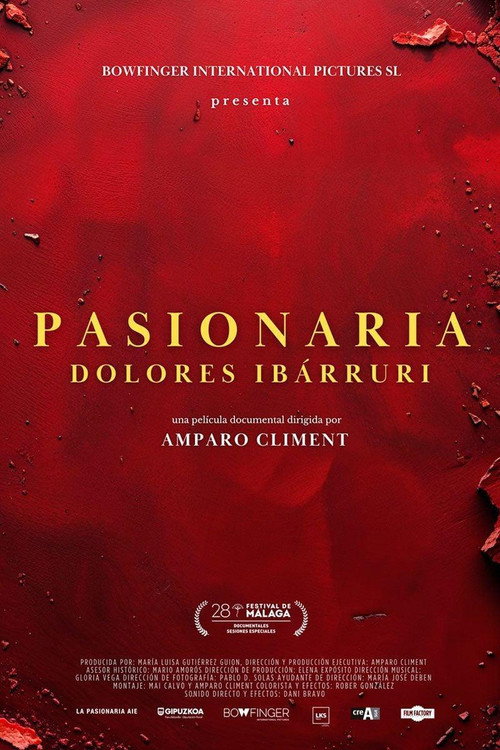 Movie poster for Pasionaria. Dolores Ibárruri (2025)