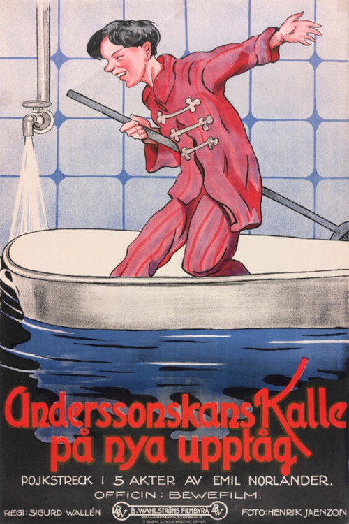 Movie poster for New Pranks by Andersson’s Kalle (1923)