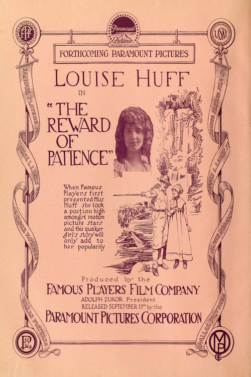 Movie poster for The Reward of Patience (1916)
