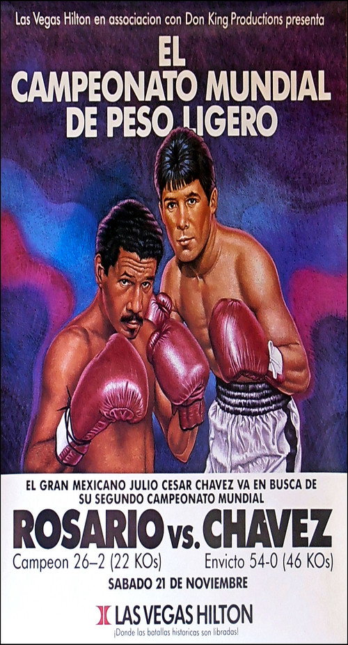 Movie poster for Julio Cesar Chavez vs. Edwin Rosario (1987)