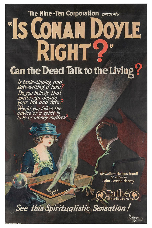 Movie poster for Is Conan Doyle Right? (1923)