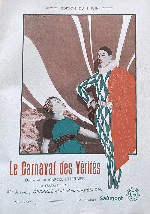 Movie poster for Le Carnaval des vérités (1920)